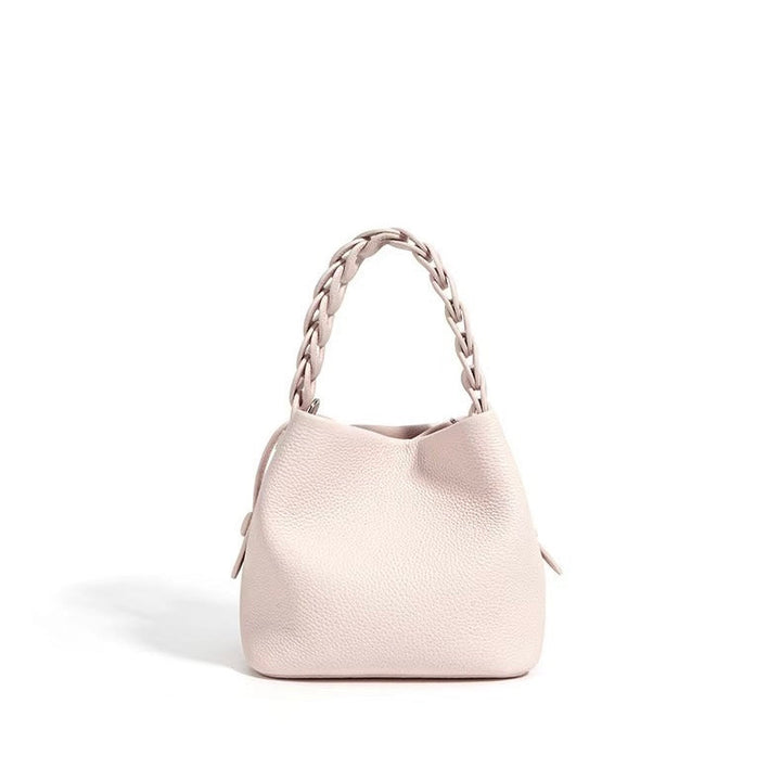 Brea – Women's Mini Bucket Bag With Braided Top Handle