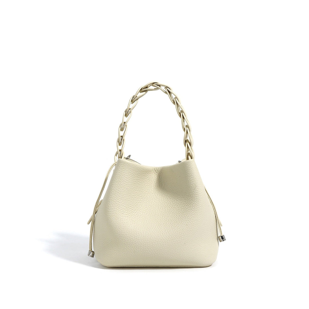 Brea – Women's Mini Bucket Bag With Braided Top Handle