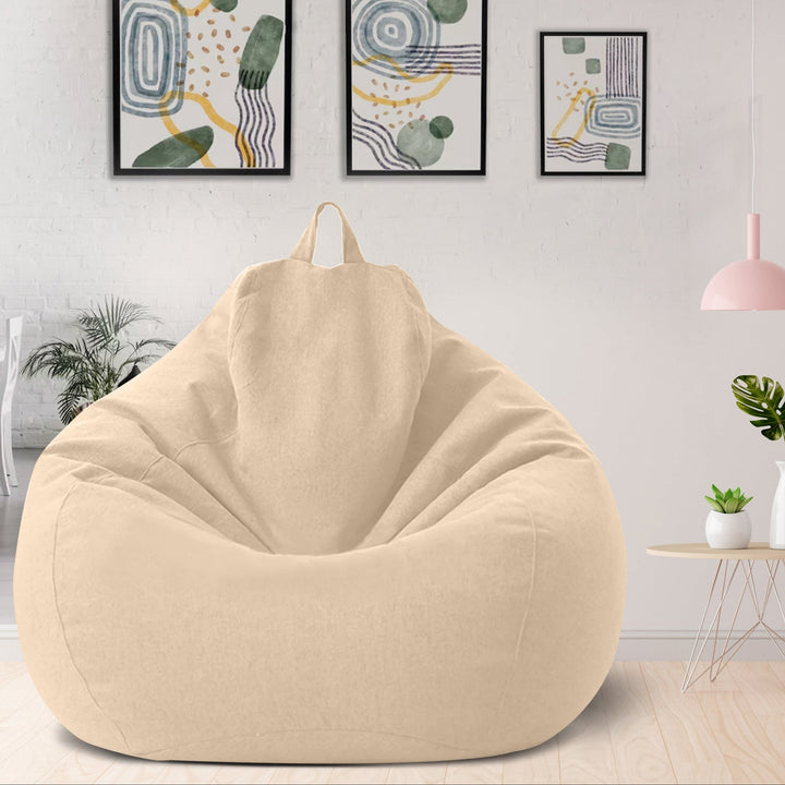 Linen Polyester Bean Bag Cover – Ergonomic Seating Solution