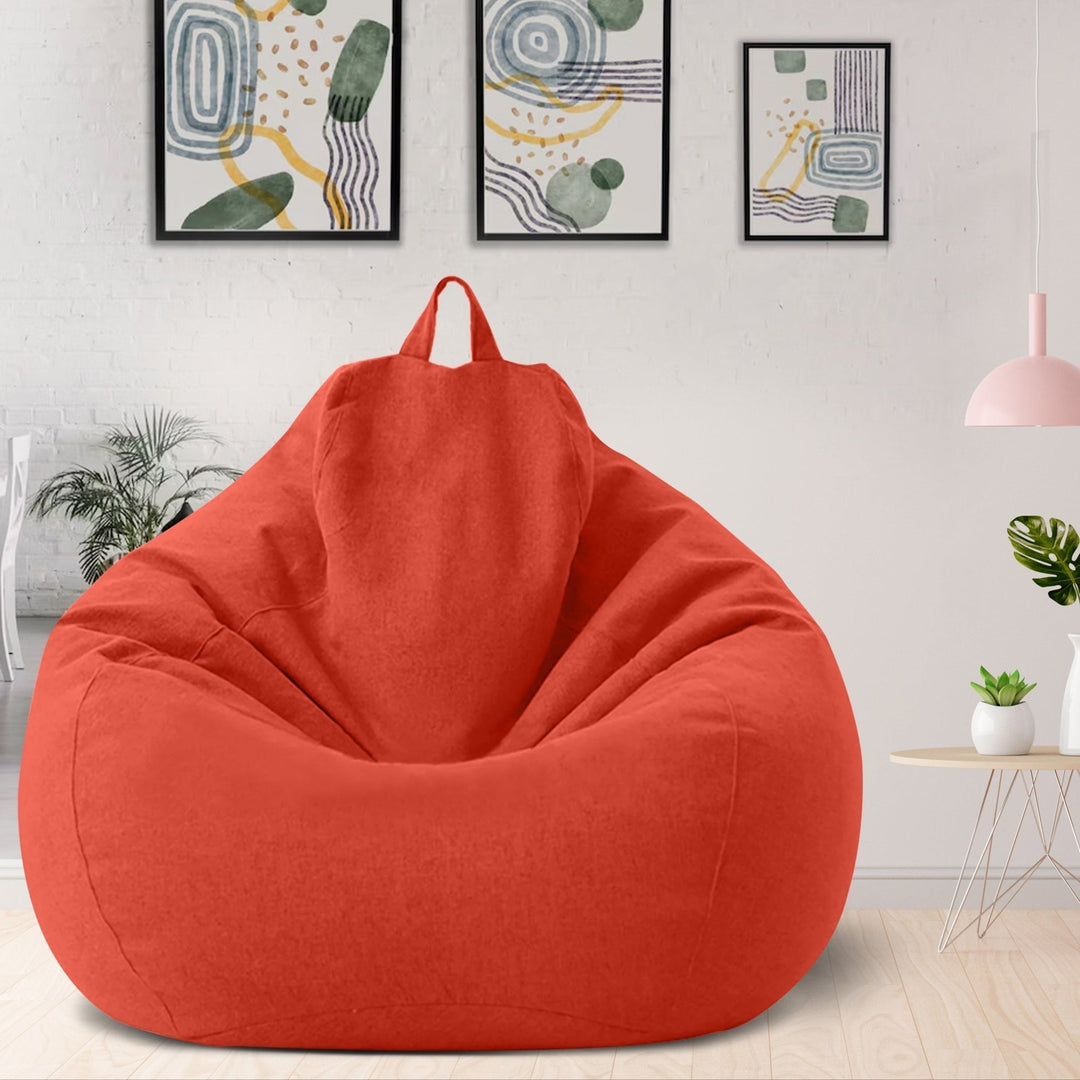 Linen Polyester Bean Bag Cover – Ergonomic Seating Solution
