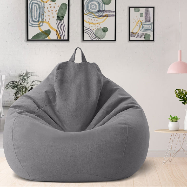 Linen Polyester Bean Bag Cover – Ergonomic Seating Solution