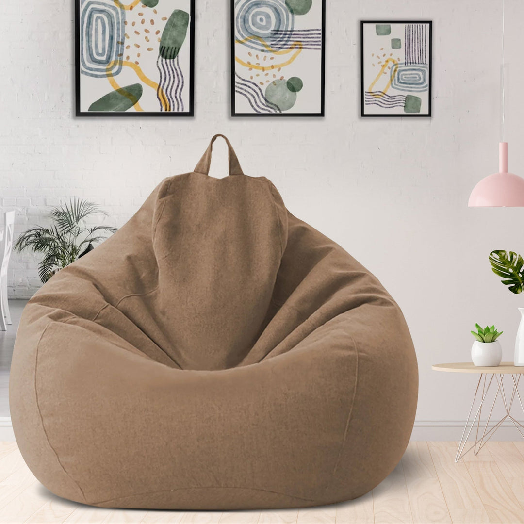 Linen Polyester Bean Bag Cover – Ergonomic Seating Solution