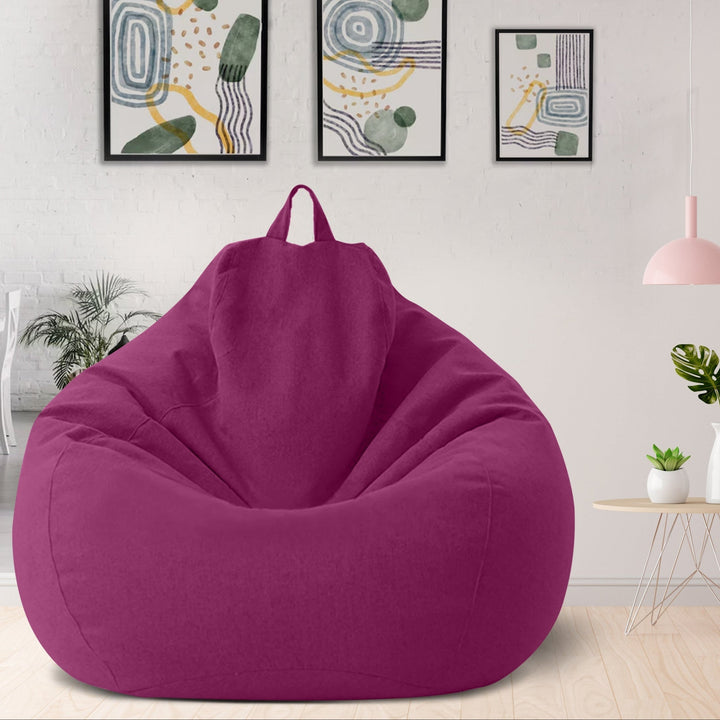 Linen Polyester Bean Bag Cover – Ergonomic Seating Solution