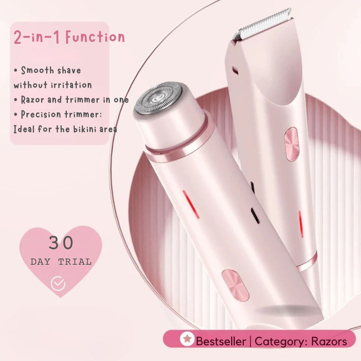 Intimate Shaver | Wireless Electric Shaver | Gentle Wet and Dry Shaving | IntimLisse
