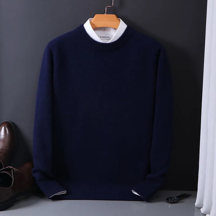 Premium Cashmere Crewneck Sweater for Men