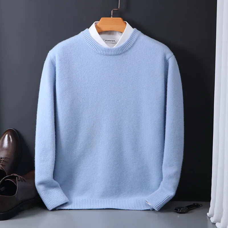 Premium Cashmere Crewneck Sweater for Men