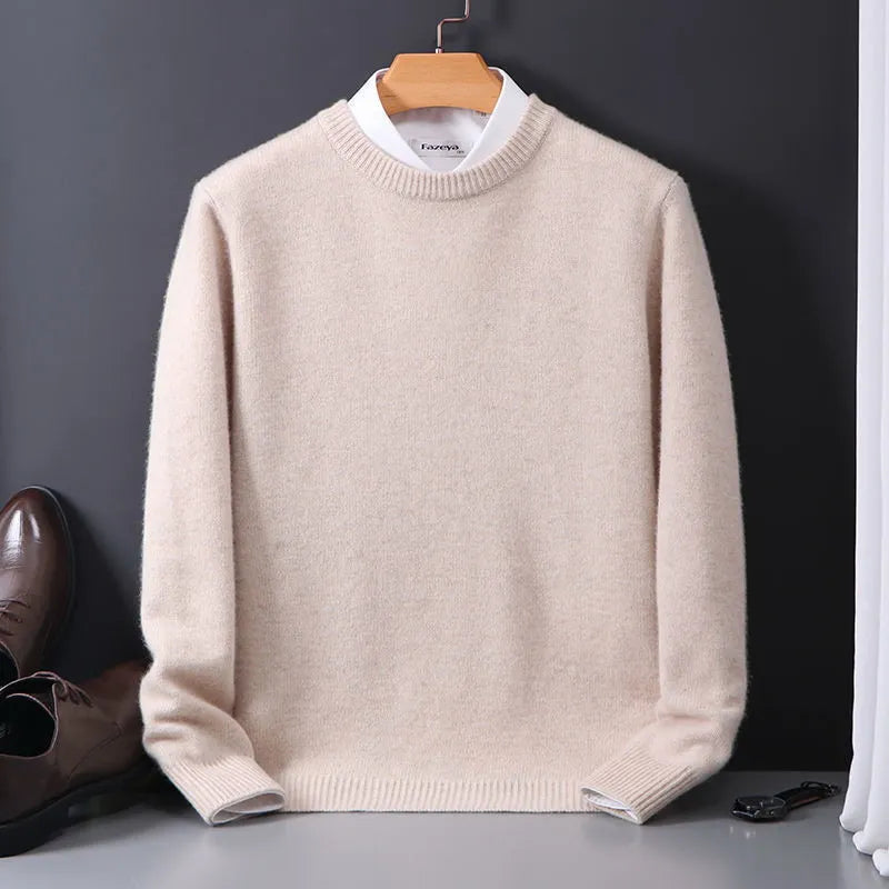 Premium Cashmere Crewneck Sweater for Men