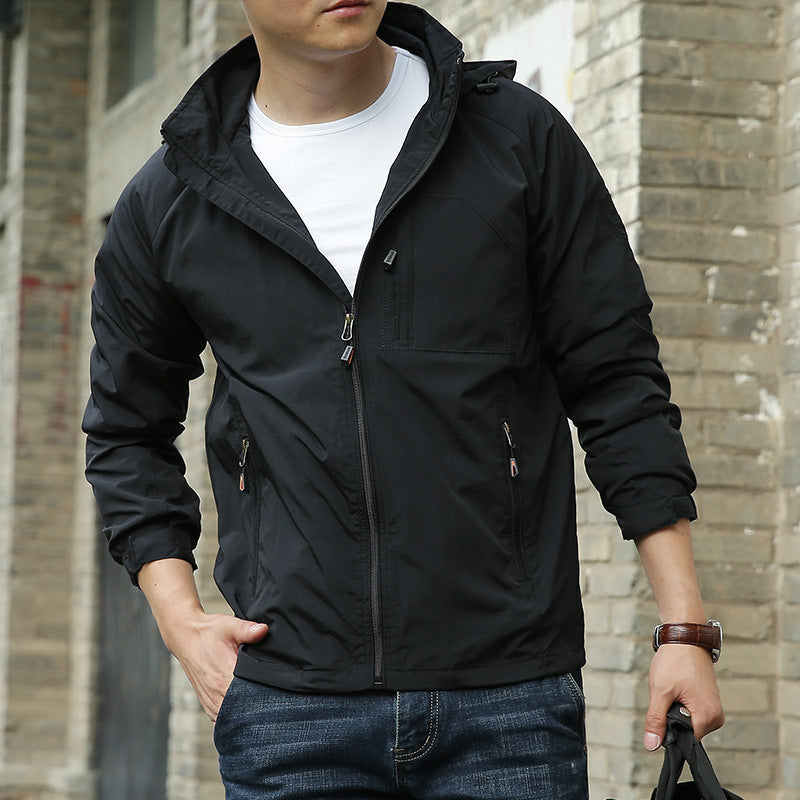 Tobias | Mens Transitional Jacket with Stand Collar and Zip Pockets — Smart Casual in 4 Colors M–3XL | Westmere