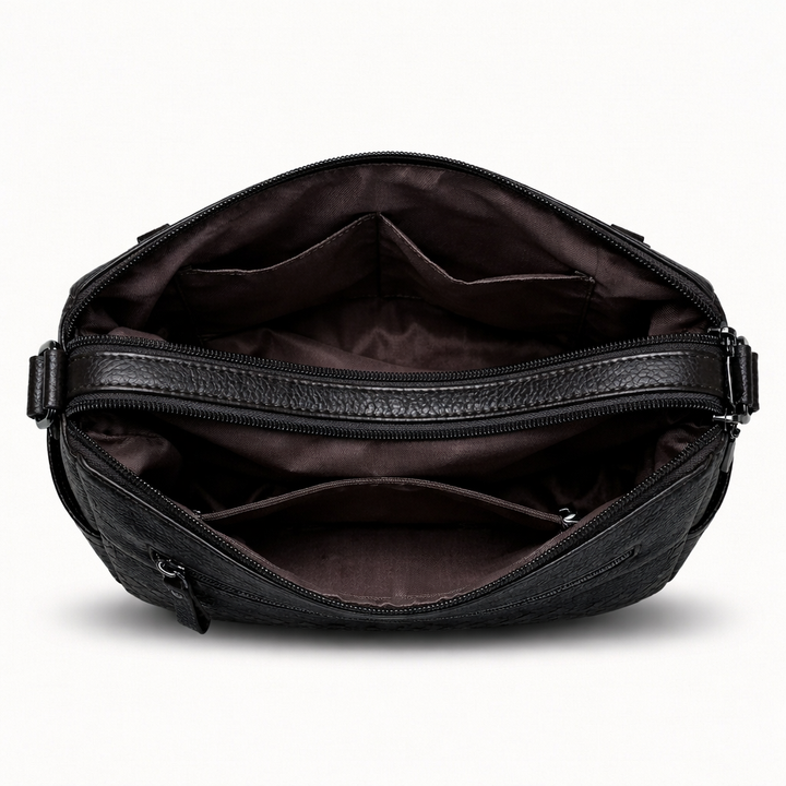 Kenna – Woven Vegan Cowhide Crossbody Bag