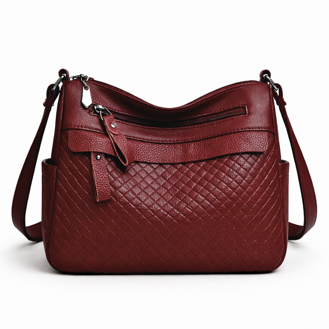 Kenna – Woven Vegan Cowhide Crossbody Bag