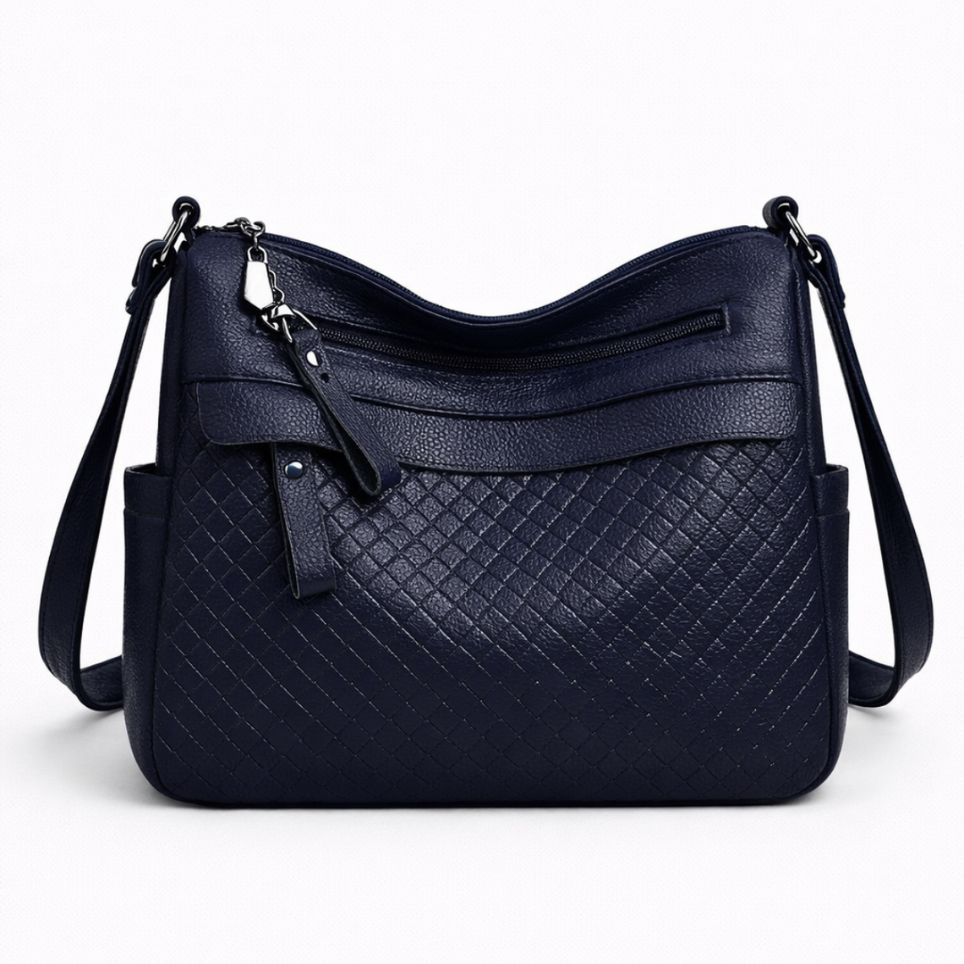 Kenna – Woven Vegan Cowhide Crossbody Bag