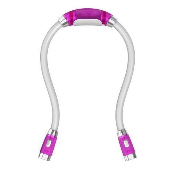 Flexible hands-free knitting and crochet lamp – LED neck lamp for crafting and reading