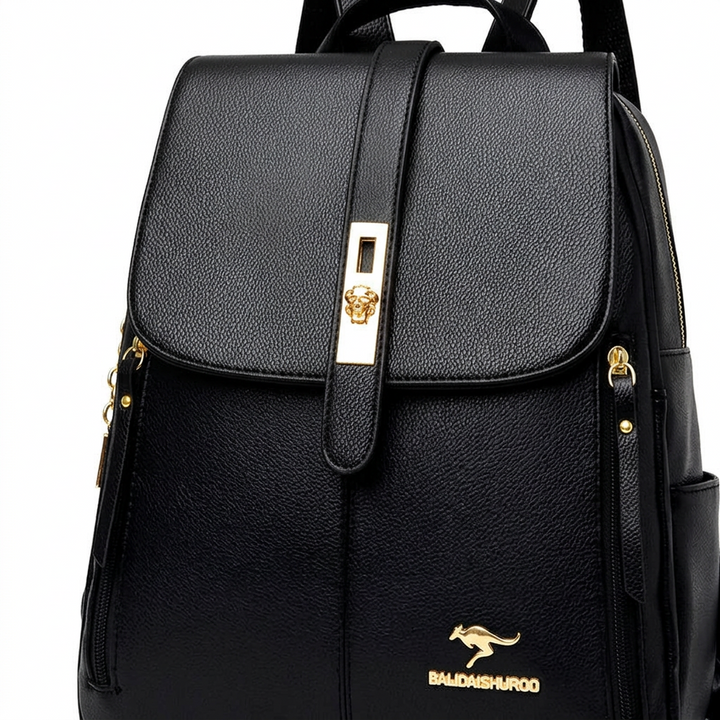 Kova – Leather Backpack for Women, Travel Backpack with Lock Clasp
