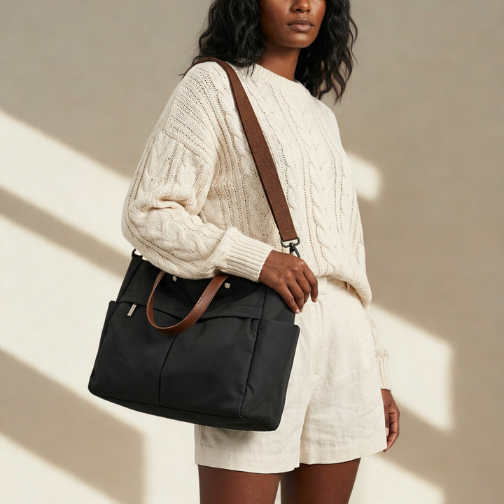 Kova – Large Nylon Tote Bag, Women's Work Shoulder Bag