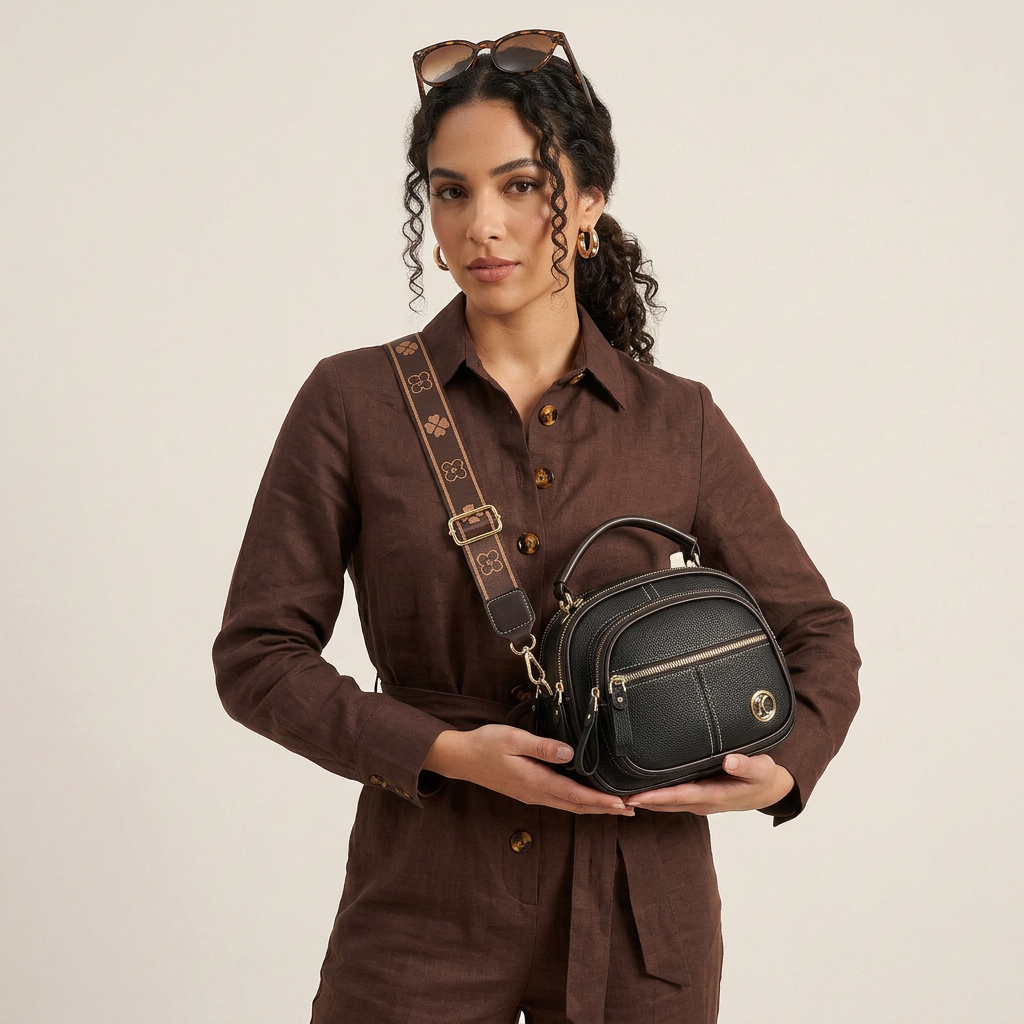Kova – Small Crossbody Bag, Multi-Pocket Shoulder Bag
