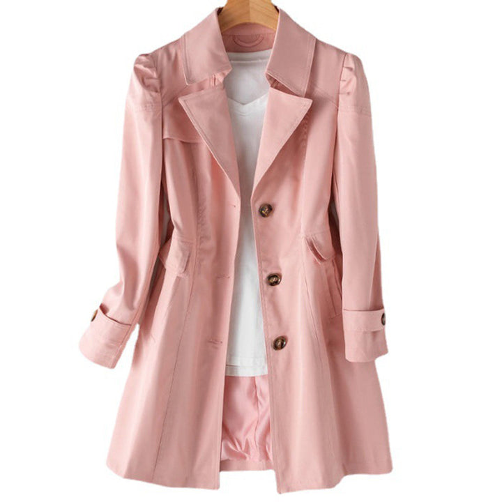 Women's Relaxed Long Windbreaker - Wind and Rain Resistant Jacket with Adjustable Hood