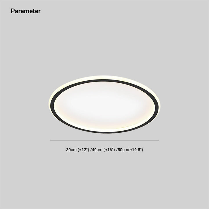Quasso Flush Mount Ceiling Lamp Modern LED Round