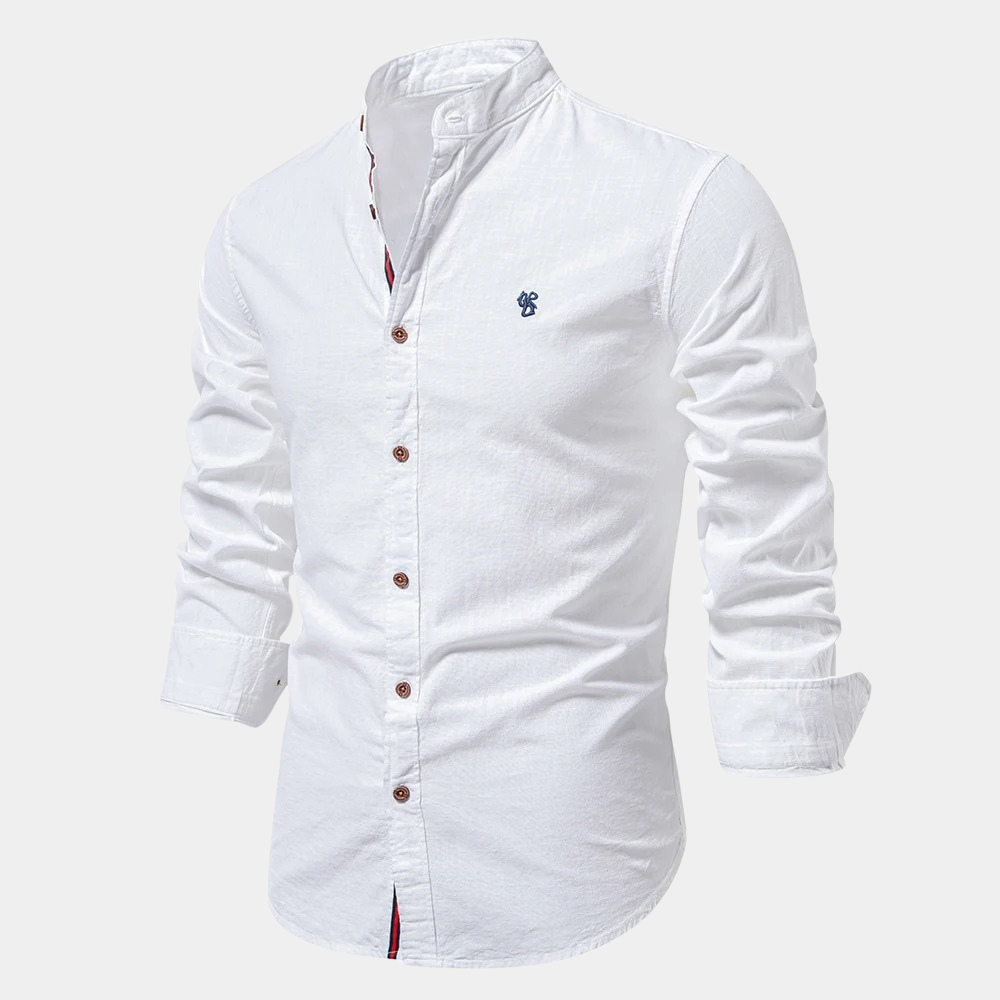 Breathable Summer Long-Sleeve Shirt - Slim Fit for Men