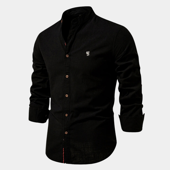 Breathable Summer Long-Sleeve Shirt - Slim Fit for Men