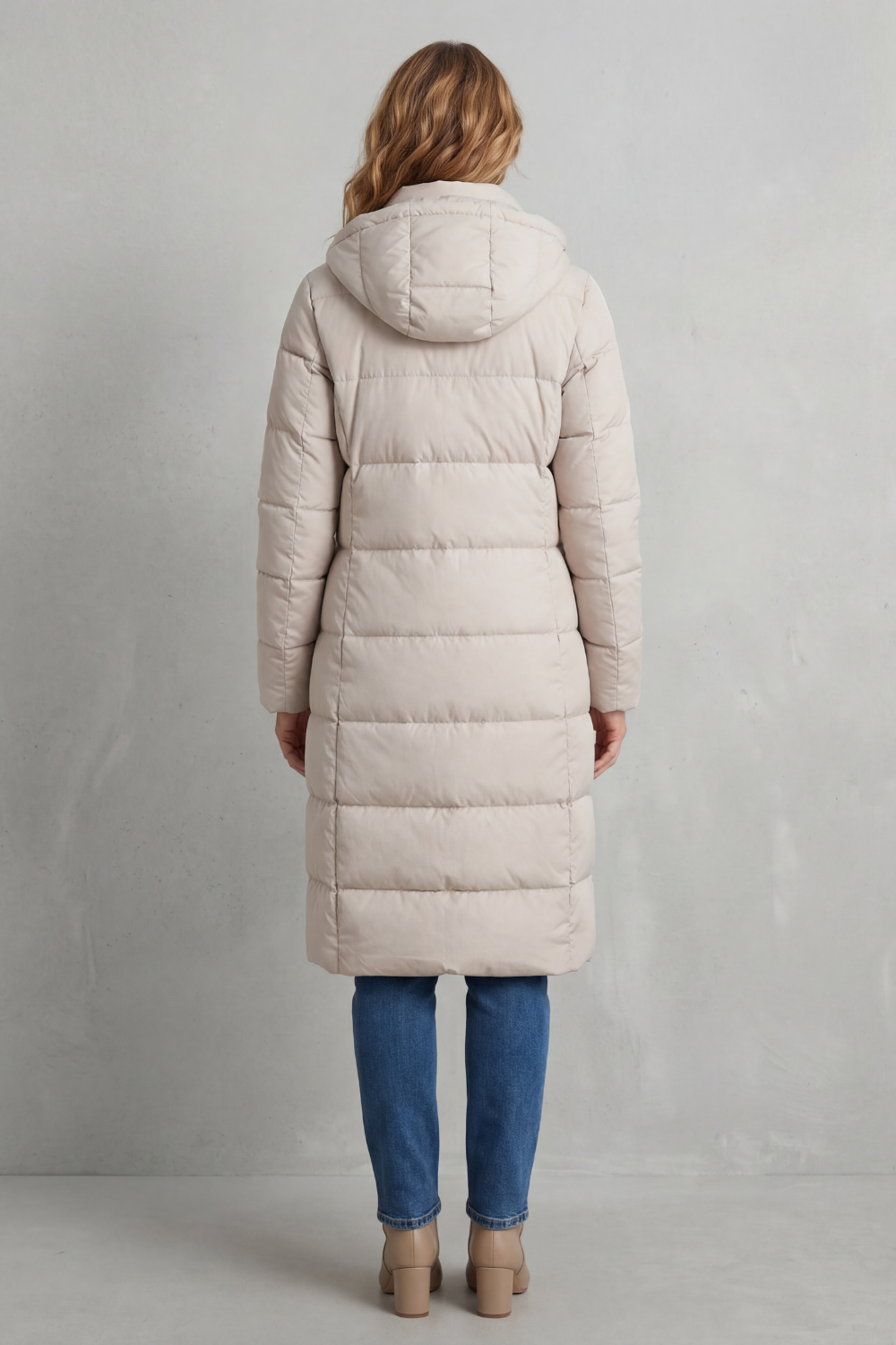 Women's Extended Length Quilted Puffer Coat – Warm & Stylish