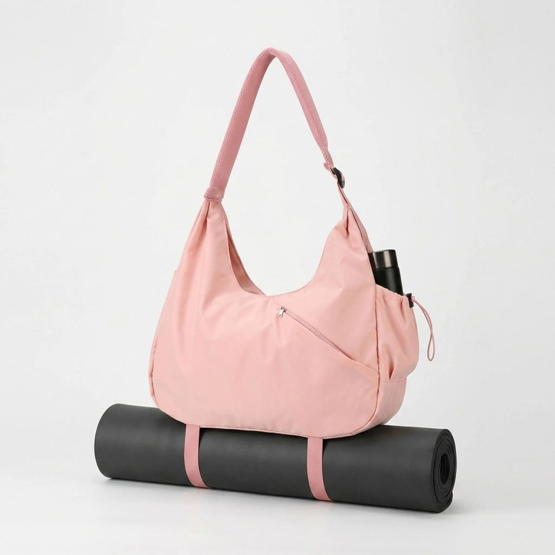 Dual-Compartment Yoga Mat Tote Bag with Wet Storage