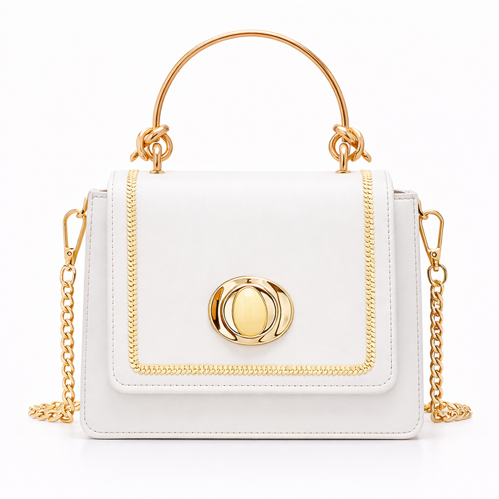 Lena – Mini Vegan Leather Top Handle Crossbody Bag