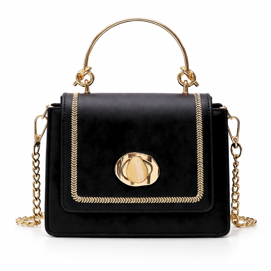 Lena – Mini Vegan Leather Top Handle Crossbody Bag