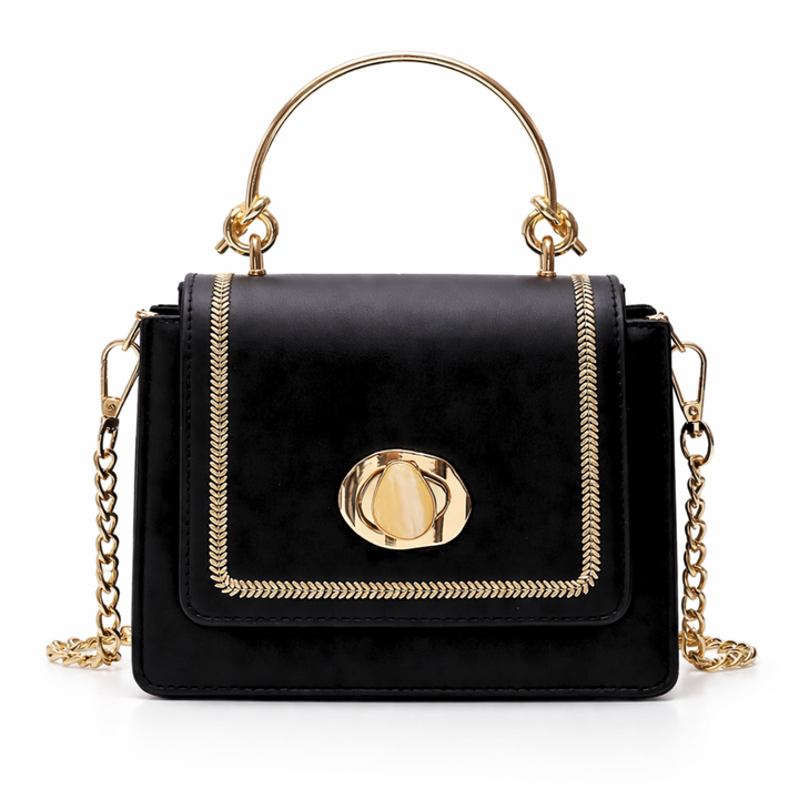 Lena – Mini Vegan Leather Top Handle Crossbody Bag