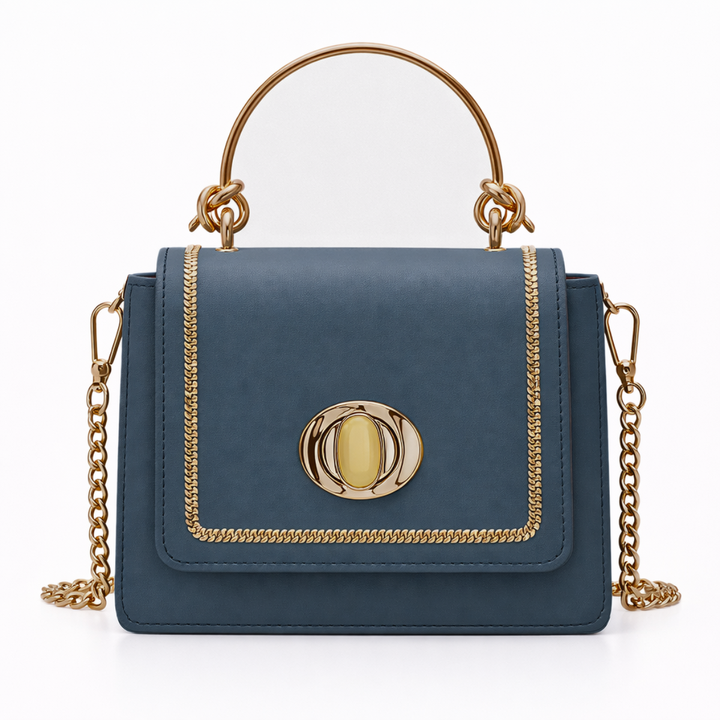 Lena – Mini Vegan Leather Top Handle Crossbody Bag