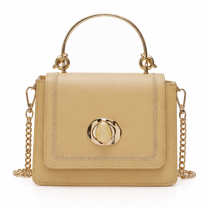 Lena – Mini Vegan Leather Top Handle Crossbody Bag