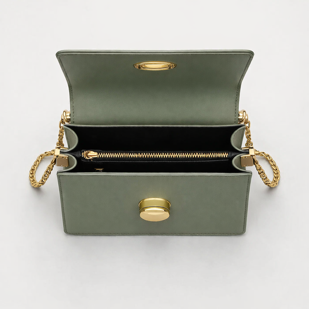 Lena – Mini Vegan Leather Top Handle Crossbody Bag