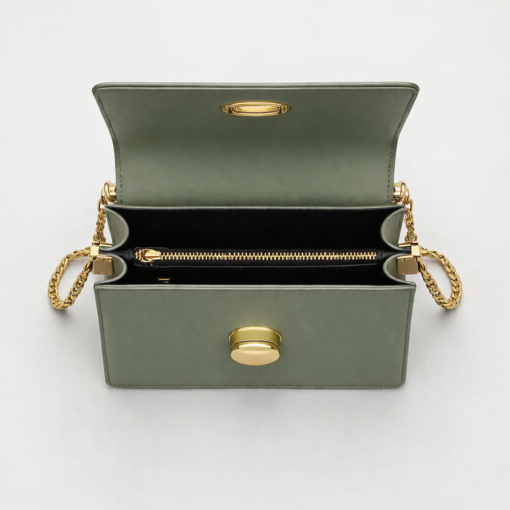 Lena – Mini Vegan Leather Top Handle Crossbody Bag