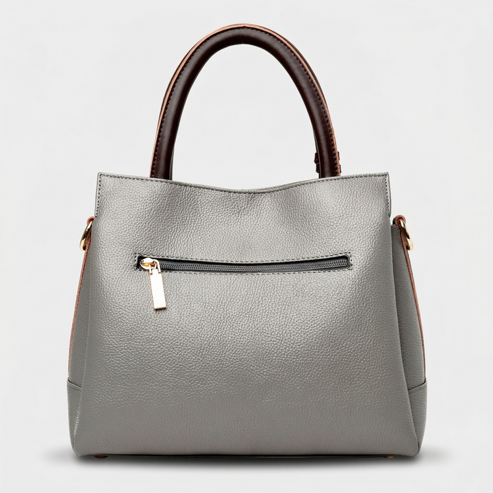 Lena – Structured Top Handle Bag, Crossbody Strap