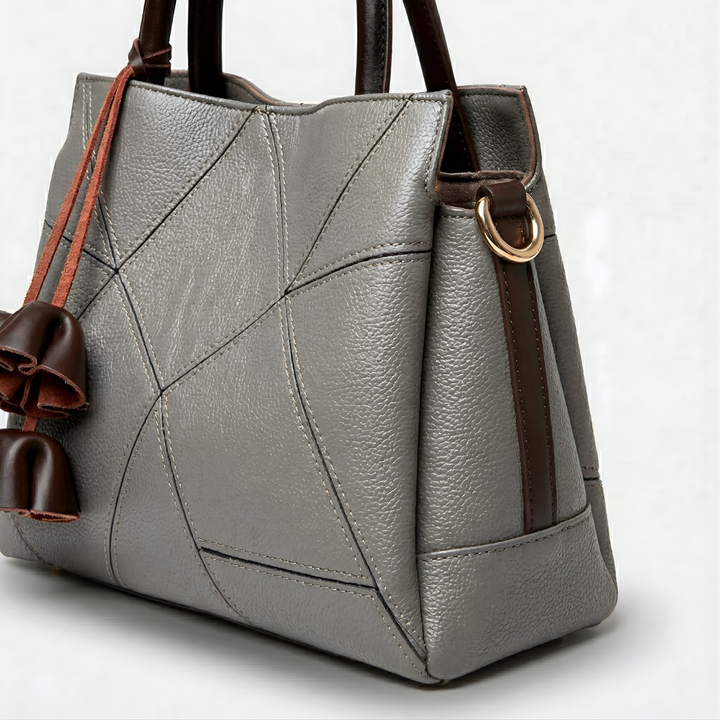 Lena – Structured Top Handle Bag, Crossbody Strap