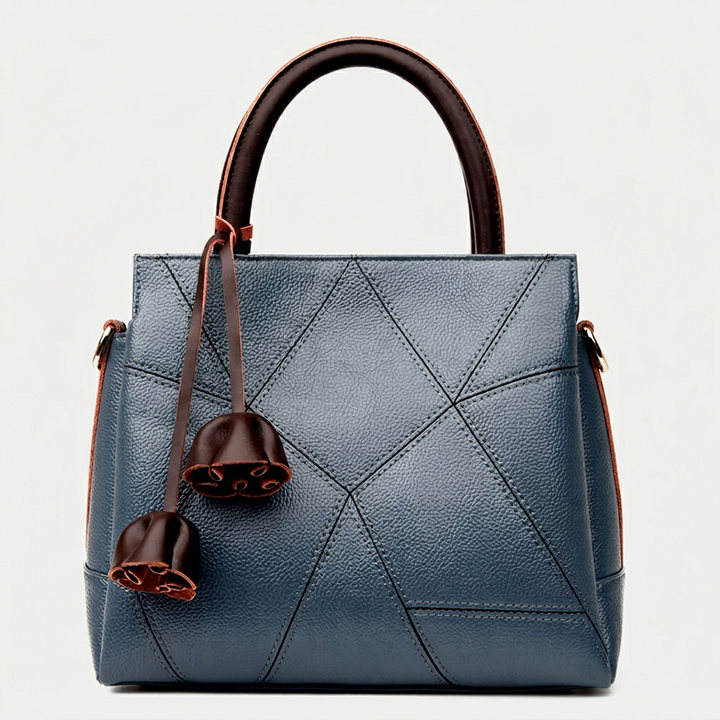 Lena – Structured Top Handle Bag, Crossbody Strap