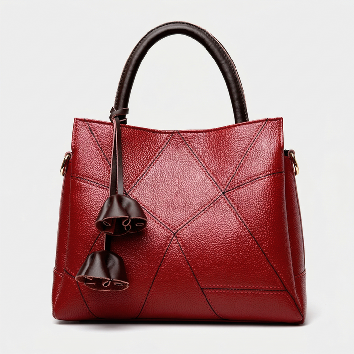 Lena – Structured Top Handle Bag, Crossbody Strap