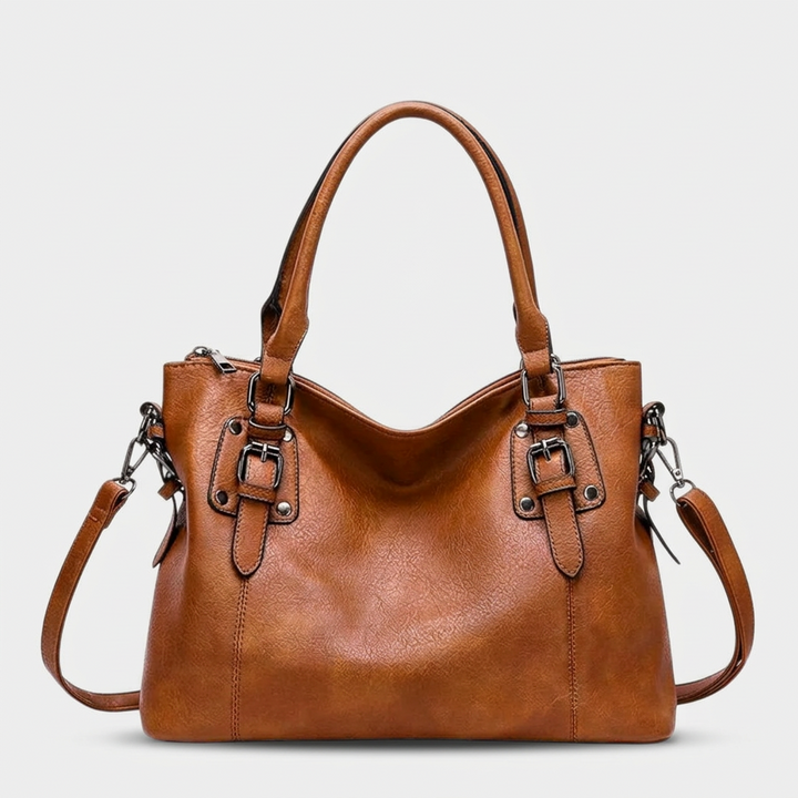 Lena – Vegan Leather Hobo Bag with Crossbody Strap