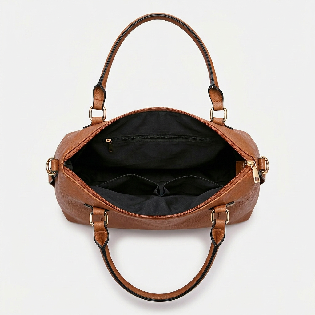 Lena – Vegan Leather Hobo Bag with Crossbody Strap