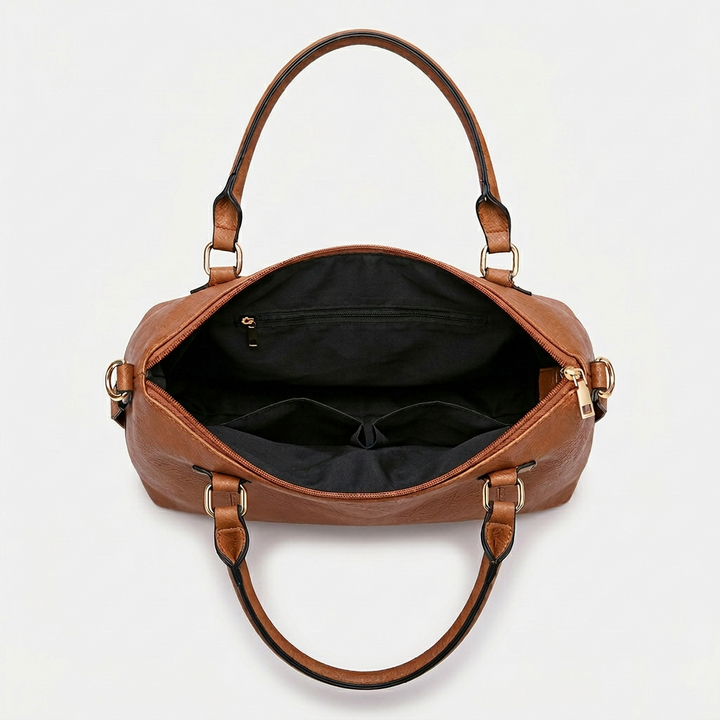 Lena – Vegan Leather Hobo Bag with Crossbody Strap