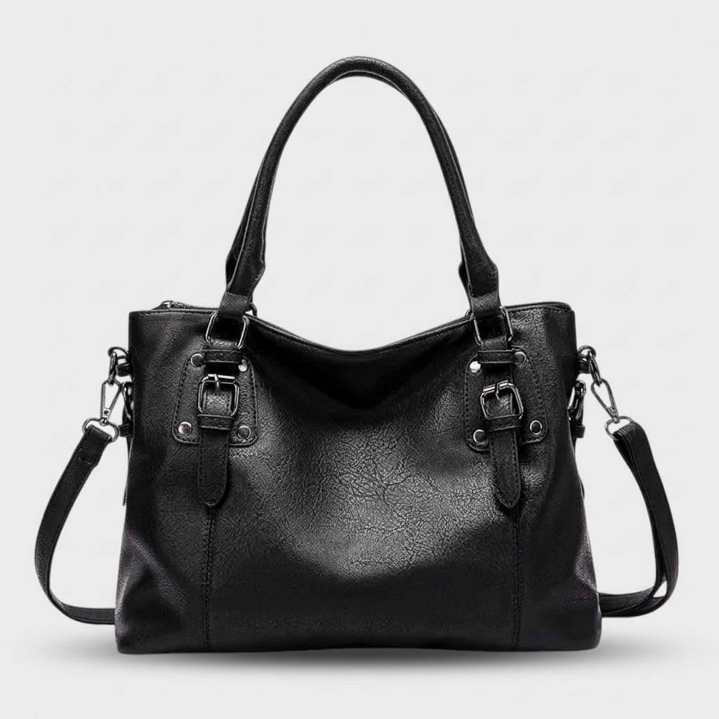 Lena – Vegan Leather Hobo Bag with Crossbody Strap