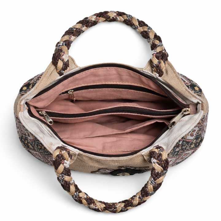 Lena – Women's Canvas Hobo Bag, Floral Shoulder Bag