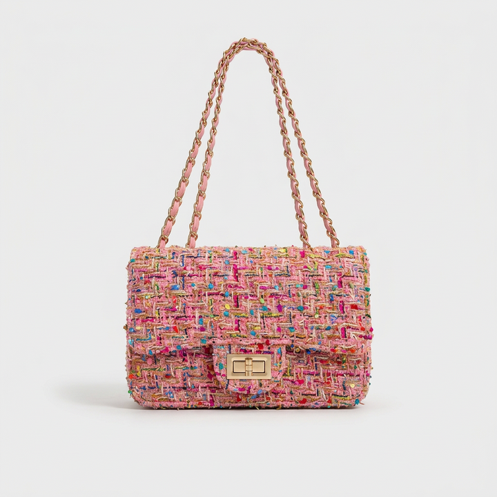 Lumi – Tweed Chain Shoulder Bag for Women