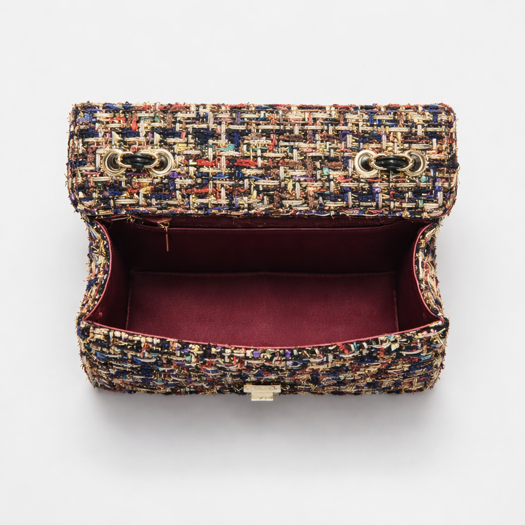 Lumi – Tweed Chain Shoulder Bag for Women