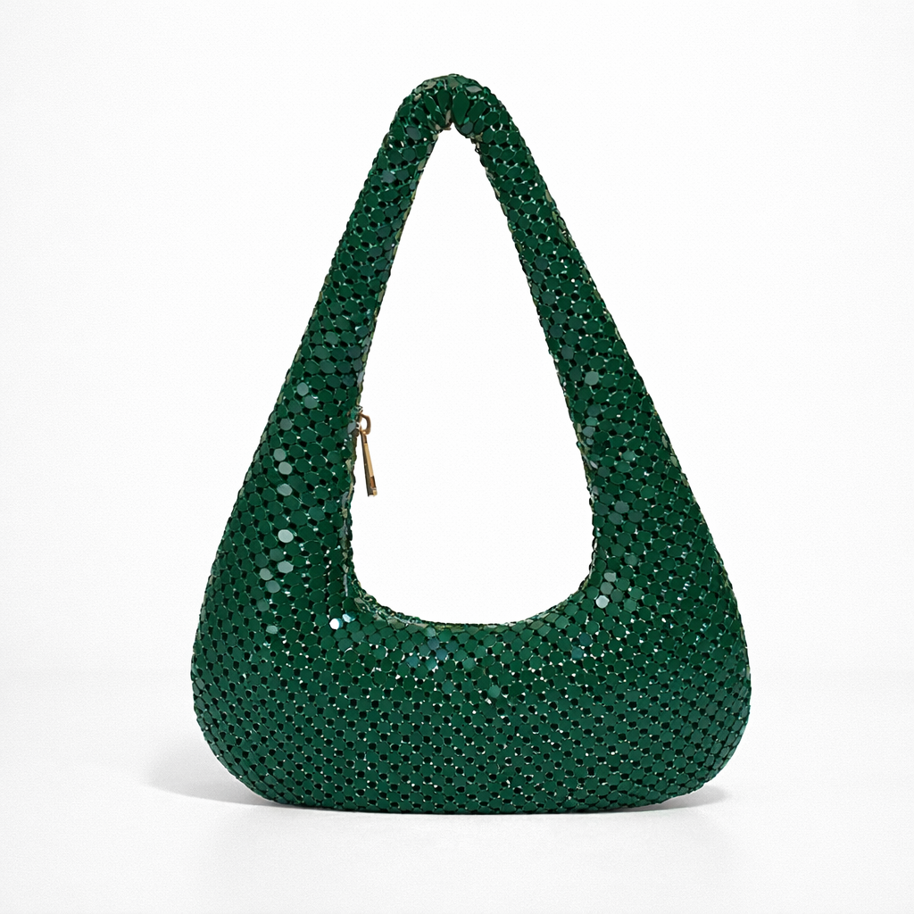 Luna – Sequin Shoulder Bag, Small Evening Clutch