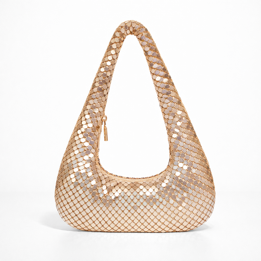 Luna – Sequin Shoulder Bag, Small Evening Clutch