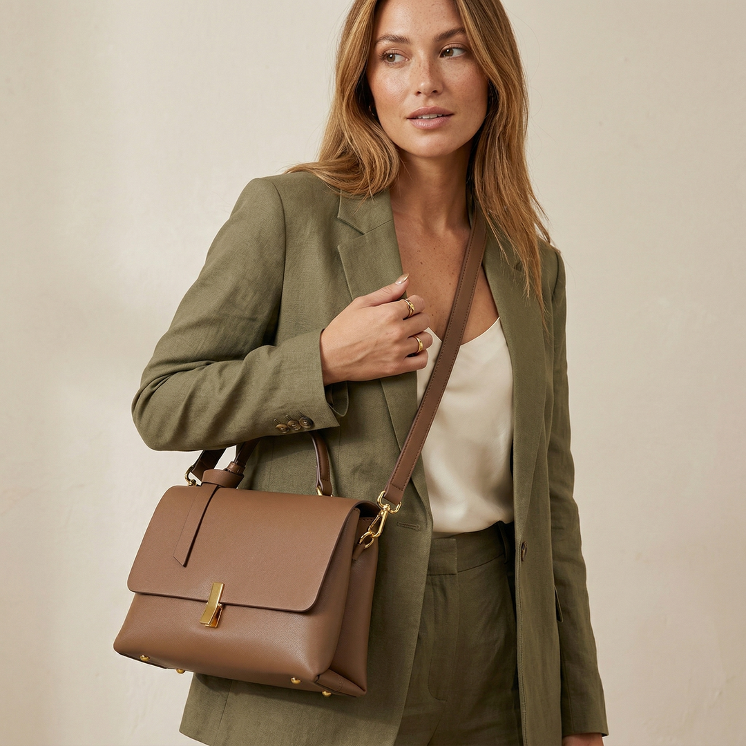 Maeve – Structured Top Handle Satchel Bag, Shoulder Bag