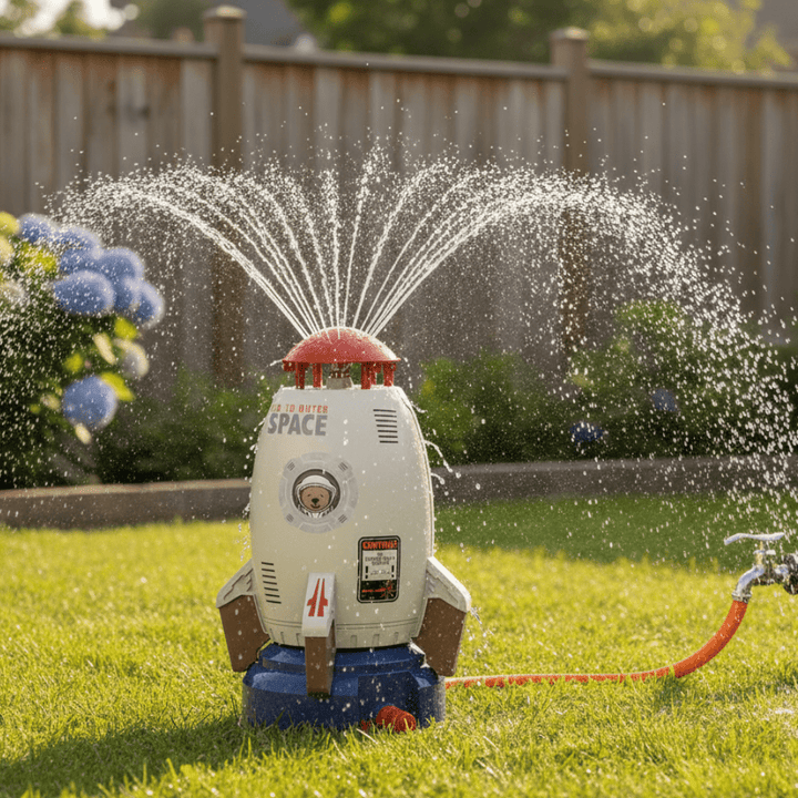 360-Degree Rotating Garden Sprayer for Kids - Outdoor Water Play Toy