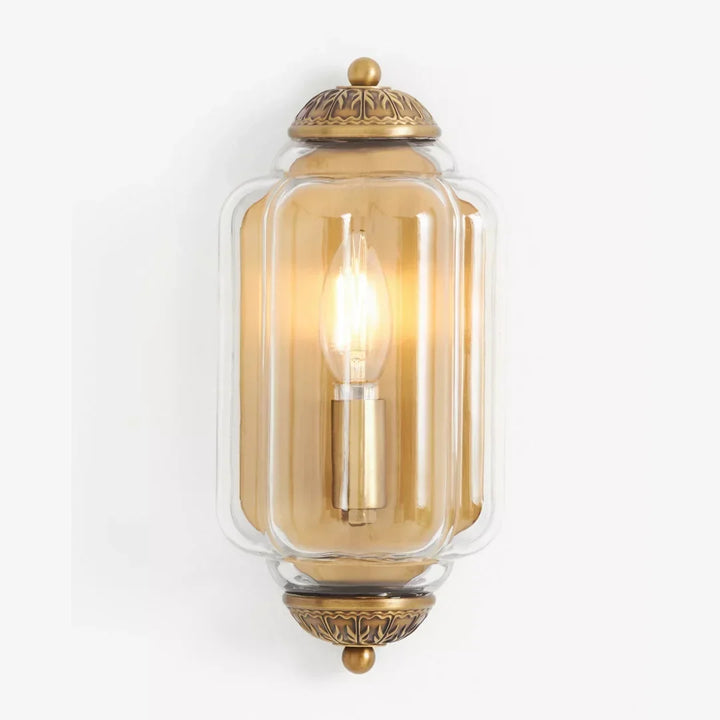 Lumi Vintage Antique Milk Glass Flush Eloise Wall Lamp