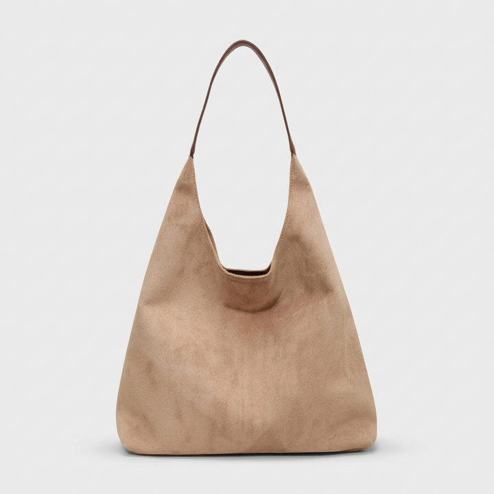 Mara – Suede Hobo Bag, Large Slouchy Shoulder Bag
