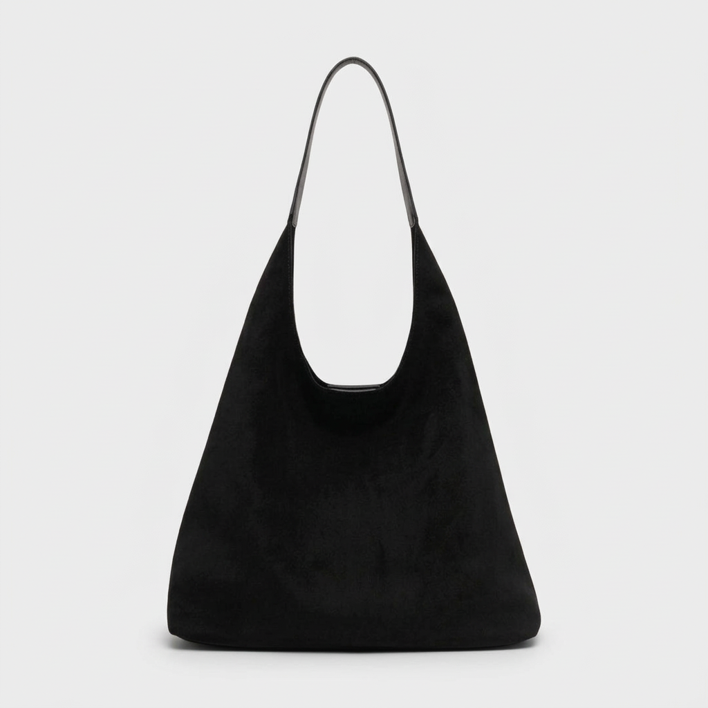 Mara – Suede Hobo Bag, Large Slouchy Shoulder Bag